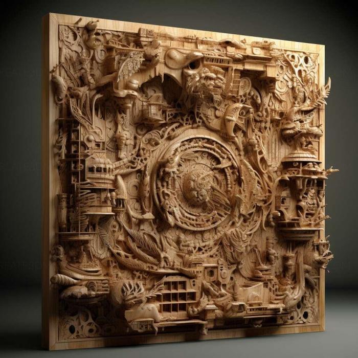 نموذج ثلاثي الأبعاد لآلة CNC 3D Art 